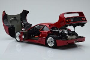Ferrari F40 Rouge Métallisé Asia Exclusive Kyosho 1:18 08416RM-G Métal Moulé — image 6 sur 14