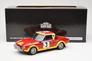 Fiat 124 Abarth #3 Barbasio / Sodano East African Safari Rally 1974 Sun Star 1:18 4952 Métal Moulé — image 8 sur 8