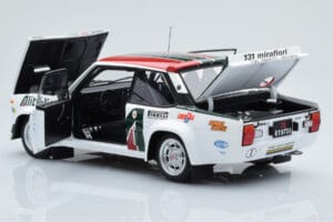 Fiat 131 Abarth Alitalia #2 W. Röhrl / C. Geistdörfer Rally Monte Carlo 1978 Kyosho 1:18 08376G Métal Moulé — image 5 sur 10