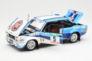 Fiat 131 Abarth #5 Team Fiat Works Rally Portugal 1980 Kyosho 1:18 08376A Métal Moulé — image 2 sur 8