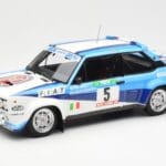 Fiat 131 Abarth #5 Team Fiat Works Rally Portugal 1980 Kyosho 1:18 08376A Métal Moulé
