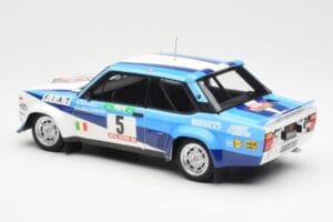Fiat 131 Abarth #5 Team Fiat Works Rally Portugal 1980 Kyosho 1:18 08376A Métal Moulé — image 7 sur 8
