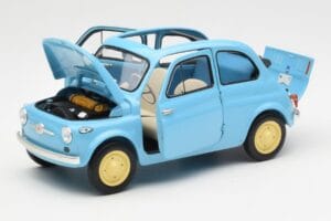 Fiat Nuova 500 Celeste Bleu Kyosho 1:18 08966LB Métal Moulé — image 2 sur 8