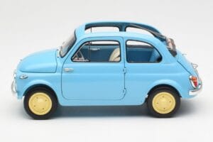 Fiat Nuova 500 Celeste Bleu Kyosho 1:18 08966LB Métal Moulé — image 4 sur 8