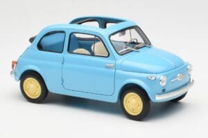 Fiat Nuova 500 Celeste Bleu Kyosho 1:18 08966LB Métal Moulé — image 6 sur 8