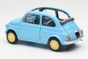 Fiat Nuova 500 Celeste Bleu Kyosho 1:18 08966LB Métal Moulé — image 7 sur 8
