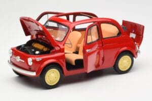 Fiat Nuova 500 Coral Rouge Kyosho 1:18 08966R Métal Moulé — image 2 sur 8