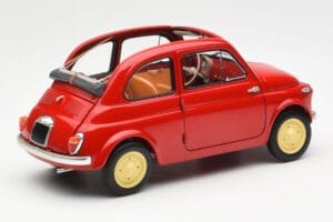 Fiat Nuova 500 Coral Rouge Kyosho 1:18 08966R Métal Moulé — image 3 sur 8