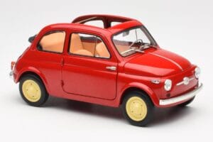 Fiat Nuova 500 Coral Rouge Kyosho 1:18 08966R Métal Moulé — image 6 sur 8
