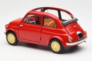 Fiat Nuova 500 Coral Rouge Kyosho 1:18 08966R Métal Moulé — image 7 sur 8