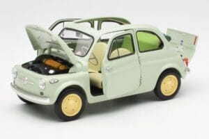 Fiat Nuova 500 Clear Vert Kyosho 1:18 08966LG Métal Moulé — image 2 sur 8