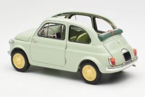 Fiat Nuova 500 Clear Vert Kyosho 1:18 08966LG Métal Moulé — image 7 sur 8