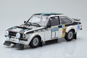 Ford Escort RS 1800 Allied Polymer #1 T. Makinen / H. Liddon Winner RAC Rally 1975 Minichamps 1:18