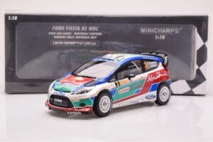 Ford Fiesta RS WRC Ford Abu Dhabi #3 M. Hirvonen / J. Lehtinen Winner Rally Australia 2011 Minichamps 1:18 151110803 Métal Mo — image 6 sur 6