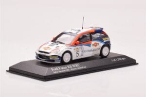 Ford Focus RS WRC #5 C. McRae / N. Grist Rally Acropolis Winner 2002 Minichamps 1:43 430028905 Métal Moulé — image 2 sur 4