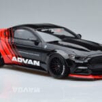 Ford Mustang S550 LB Works Liberty Walk Advan GT Spirit 1:18 KJ035 Résine - image 4 of 6