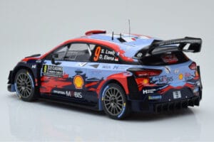 Hyundai i20 Coupe WRC #9 S. Loeb / I. Galmiche Rally Monte Carlo 2020 IXO 1:18 18RMC067B Métal Moulé — image 5 sur 6