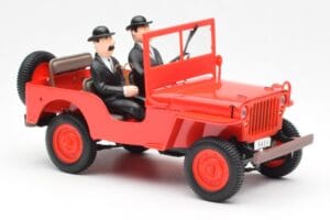 Jeep Willys Tintin 2 Figurines UT Models 1:18 180150000 Métal Moulé — image 4 sur 6