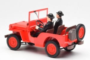 Jeep Willys Tintin 2 Figurines UT Models 1:18 180150000 Métal Moulé — image 5 sur 6