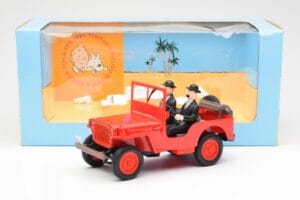 Jeep Willys Tintin 2 Figurines UT Models 1:18 180150000 Métal Moulé — image 6 sur 6
