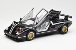 Lamborghini Countach LP 500R Noir Kyosho 1:18 08320C Métal Moulé — image 2 sur 8