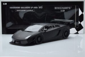 Lamborghini Gallardo LP600+ GT3 Noir Mat Minichamps 1:18 151111100 Métal Moulé — image 6 sur 6