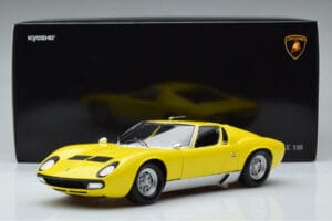 Lamborghini Miura SV Jaune Kyosho 1:18 08317Y Métal Moulé — image 11 sur 11