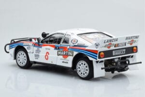 Lancia 037 Martini #8 A. Bettega / M. Perissinot Safari Rally 1985 Kyosho 1:18 08306J Métal Moulé — image 7 sur 8