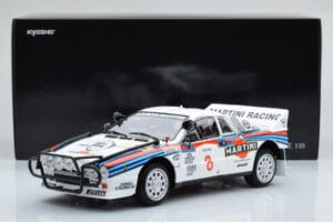 Lancia 037 Martini #8 A. Bettega / M. Perissinot Safari Rally 1985 Kyosho 1:18 08306J Métal Moulé — image 8 sur 8