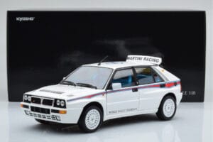 Lancia Delta HF Integrale 6 Blanc Kyosho 1:18 08344E Métal Moulé — image 8 sur 8