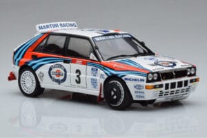 Lancia Delta HF Integrale Evoluzione #3 D. Auriol / B. Occelli Tour de Corse 1992 Kyosho 1:18 08348H Métal Moulé — image 5 sur 9