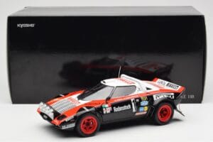 Lancia Stratos HF #1 Hunsruck Rally 1978 Kyosho 1:18 08130D Métal Moulé — image 8 sur 8