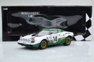 Lancia Stratos Alitalia #14 S. Munari / M. Mannucci Winners Rally Monte Carlo 1975 Minichamps 1:18 155751714 Métal Moulé — image 6 sur 6
