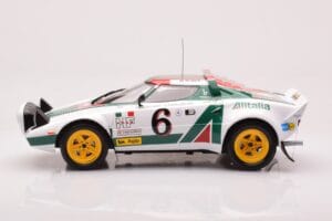 Lancia Stratos HF #6 B. Waldegård / H. Thorszelius Rally Monte Carlo 1976 IXO 1:18 18RMC162B Métal Moulé — image 3 sur 6