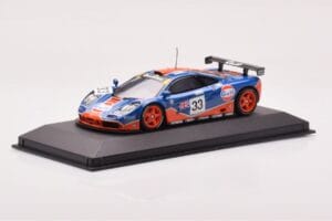 McLaren F1 GTR #33 Gulf Racing R. Bellm / M. Weaver / J-J. Lehto 24 Hours of Le Mans 1996 Minichamps 1:43 530164333 Métal Mou — image 2 sur 4