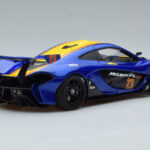 McLaren P1 GTR Bleu Avec Rayures Jaunes AUTOart 1:18 - image 3 of 7