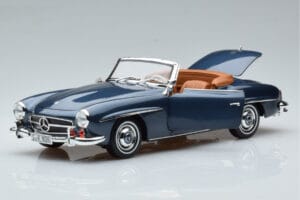Mercedes 190 SL W121 Roadster Bleu Norev 1:18 B66040625 Métal Moulé — image 2 sur 8