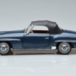 Mercedes 190 SL W121 Roadster Bleu Norev 1:18 - image 4 of 8