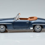 Mercedes 190 SL W121 Roadster Bleu Norev 1:18 - image 5 of 8