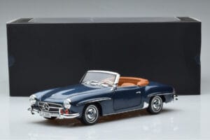 Mercedes 190 SL W121 Roadster Bleu Norev 1:18 B66040625 Métal Moulé — image 8 sur 8