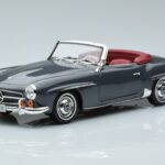 Mercedes 190 SL W121 Roadster Gris Norev 1:18 183402 Métal Moulé