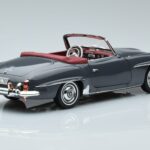 Mercedes 190 SL W121 Roadster Gris Norev 1:18 183402 Métal Moulé - image 3 of 8
