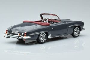 Mercedes 190 SL W121 Roadster Gris Norev 1:18 183402 Métal Moulé — image 3 sur 8