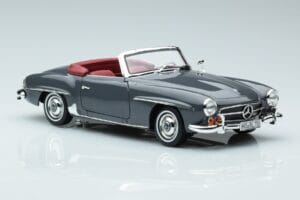 Mercedes 190 SL W121 Roadster Gris Norev 1:18 183402 Métal Moulé — image 5 sur 8