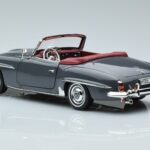 Mercedes 190 SL W121 Roadster Gris Norev 1:18 183402 Métal Moulé - image 6 of 8