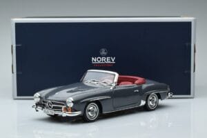 Mercedes 190 SL W121 Roadster Gris Norev 1:18 183402 Métal Moulé — image 8 sur 8