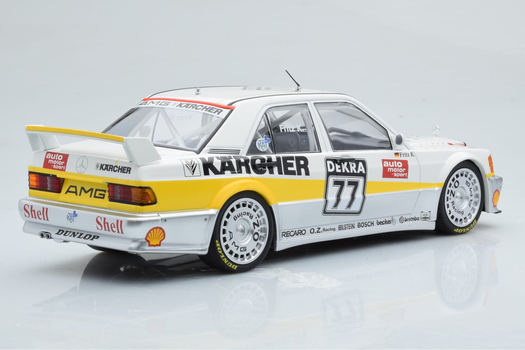 Mercedes 190E 2.5-16 W201 EVO 1 Karcher #77 F. Kreutzpointer Team AMG-Mercedes DTM 1990 Minichamps 1:18 155903677 Métal Moulé — image 2 sur 6