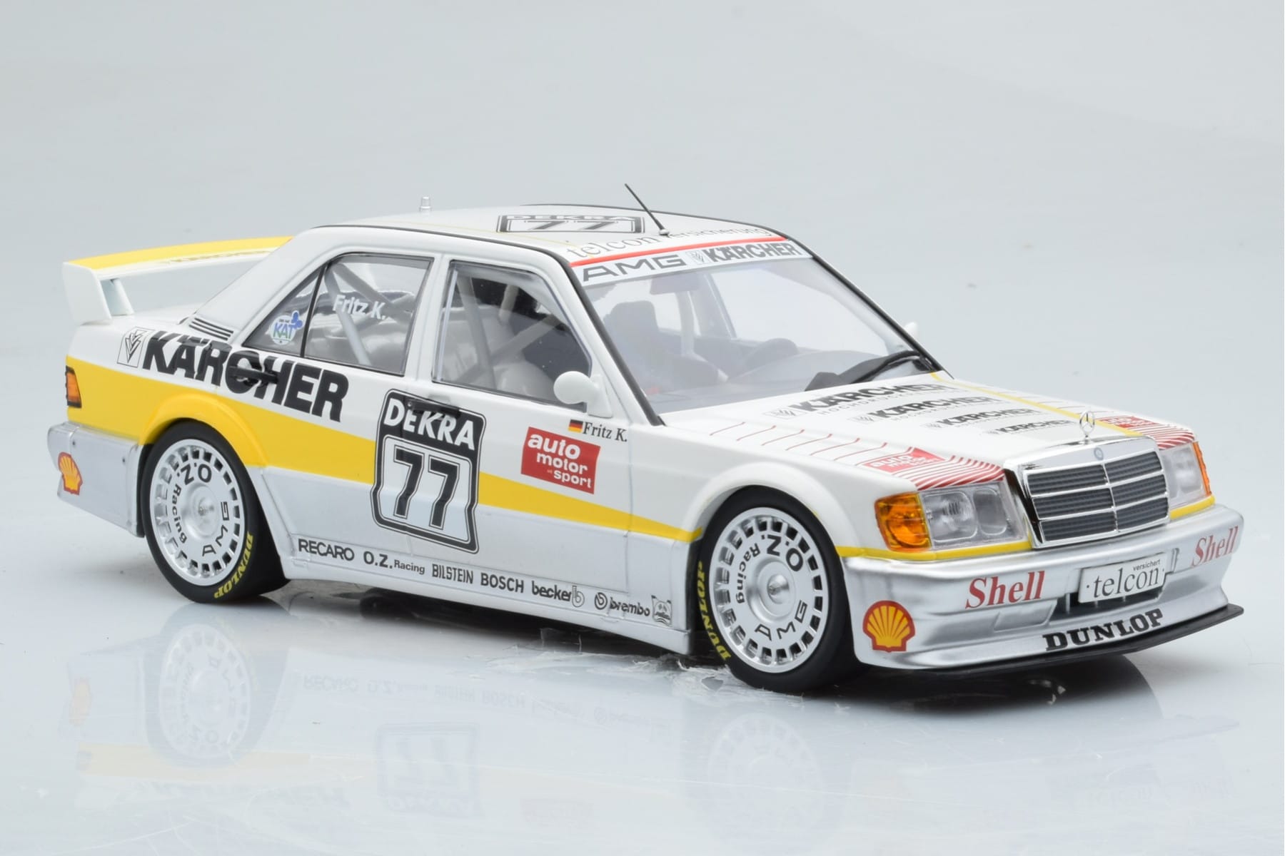 Mercedes 190E 2.5-16 W201 EVO 1 Karcher #77 F. Kreutzpointer Team AMG-Mercedes DTM 1990 Minichamps 1:18 155903677 Métal Moulé — image 4 sur 6