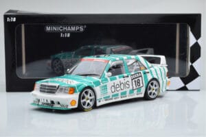 Mercedes 190E 2.5-16 W201 EVO 2 Debis #18 F. Giroix Team Zackspeed DTM 1991 Minichamps 1:18 155913618 Métal Moulé — image 6 sur 6