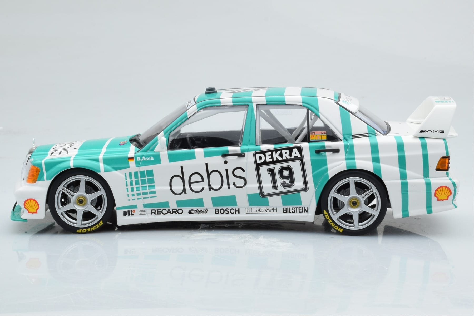 Mercedes 190E 2.5-16 W201 EVO 2 Debis #19 R. Asch Team Zackspeed DTM 1991 Minichamps 1:18 155913619 Métal Moulé — image 3 sur 6